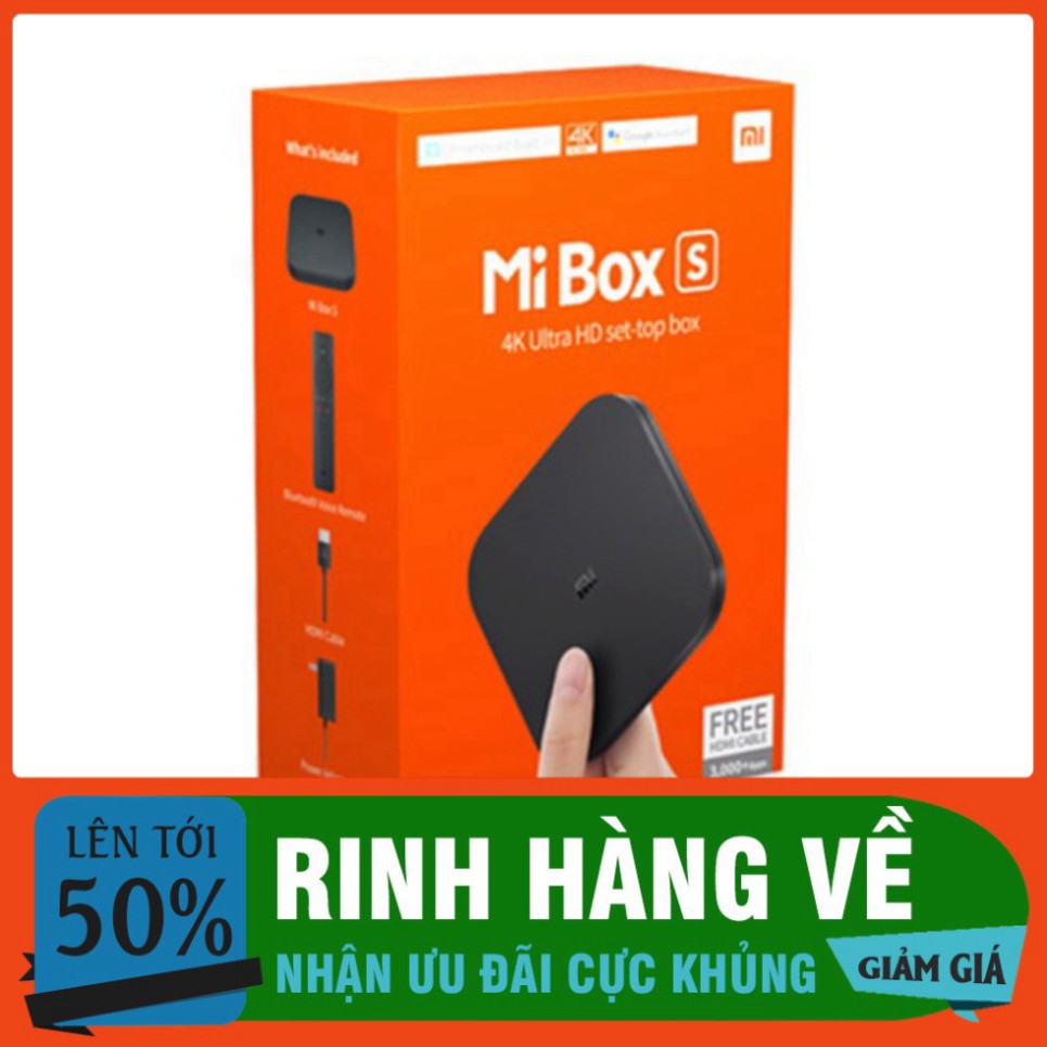 GIÁ TỐT NHẤT Android Tivi Box Xiaomi Mibox S - Hàng Digiworld phân phối chính hãng $$