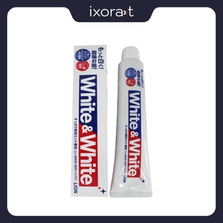 Kem Đánh Răng White & White Nhật Bản Lion 150g - Hỗ trợ làm trắng răng và ngăn ngừa sâu răng