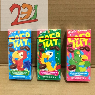 Hộp kẹo chocolate con vẹt cocokit 15g