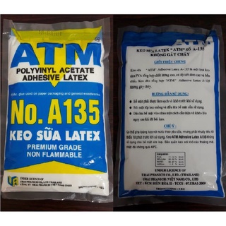 Combo 2 bịch keo sữa atm- a135 bịch 1kg dùng dán giấy, gỗ, simili