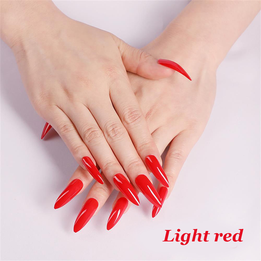 Set 24 Móng Tay Giả Nối Dài Nhiều Màu Sắc Dễ Sử Dụng