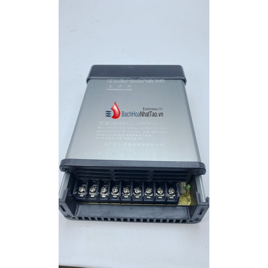 Nguồn tổ ong 5V 70A 350W(quạt) Cũ