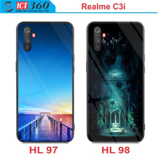 Ốp Lưng Kính Nano Realme C3I Phủ Bóng - in theo yêu cầu