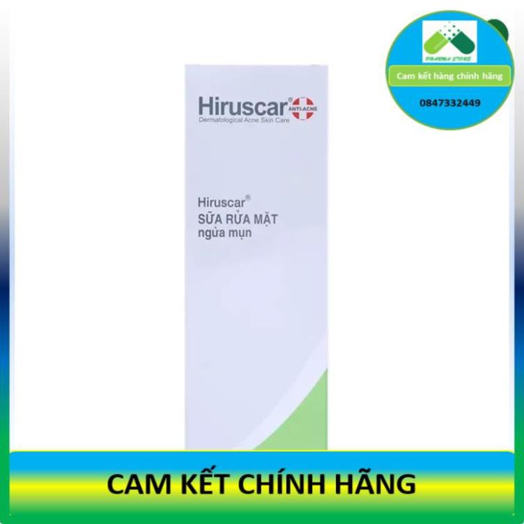 Sữa rửa mặt ngừa mụn HIRUSCAR Anti-Acne Cleanser+ [Chai 100ml] [Hirusca]! !