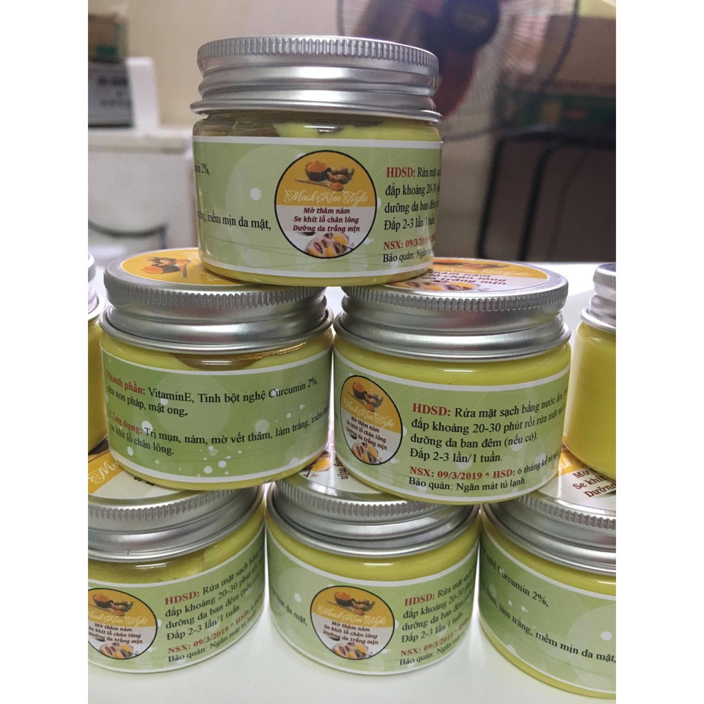 mask kem nghệ handmade đẹp da, mờ thâm hũ 75g