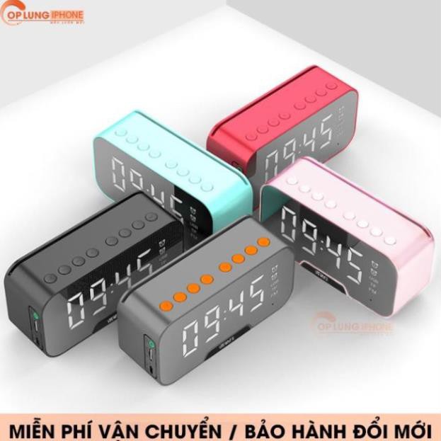 Loa Bluetooth Kiêm Đồng Hồ G10 Mặt Gương Hiển Thị Đèn Led - Đài FM - Đồng Hồ Báo Thức - Phụ Kiện Tomato [HÀNG CAO CẤP]