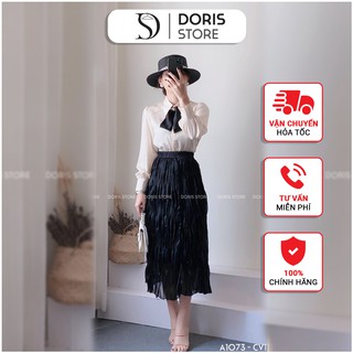 Chân váy dập sóng thời trang hot trend DORIS CV1119