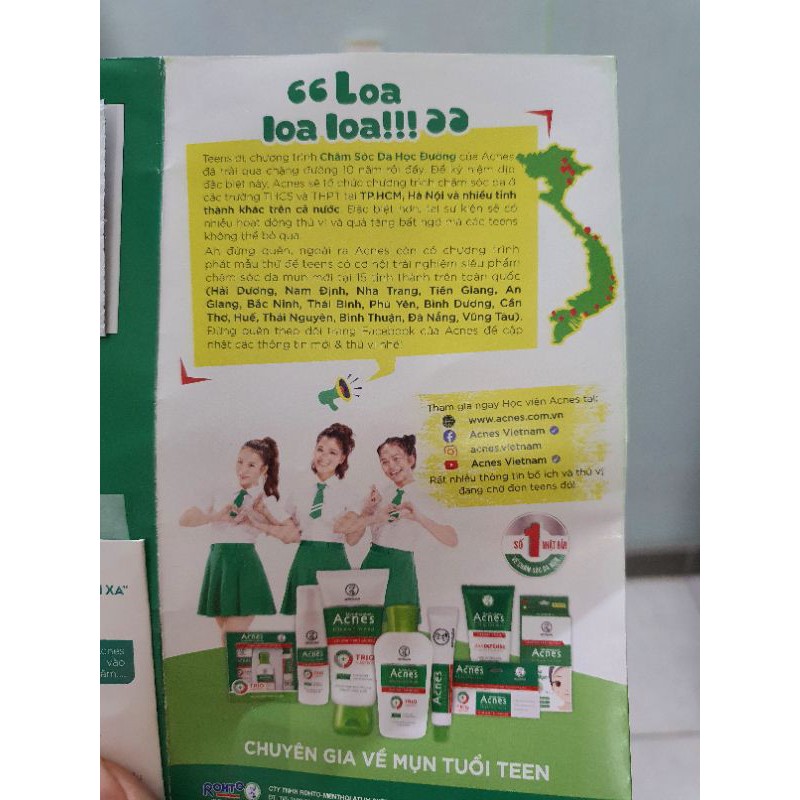 Sữa rửa mặt acnes( combo1 gói srm+1 tờ giấy thấm dầu) | BigBuy360 - bigbuy360.vn