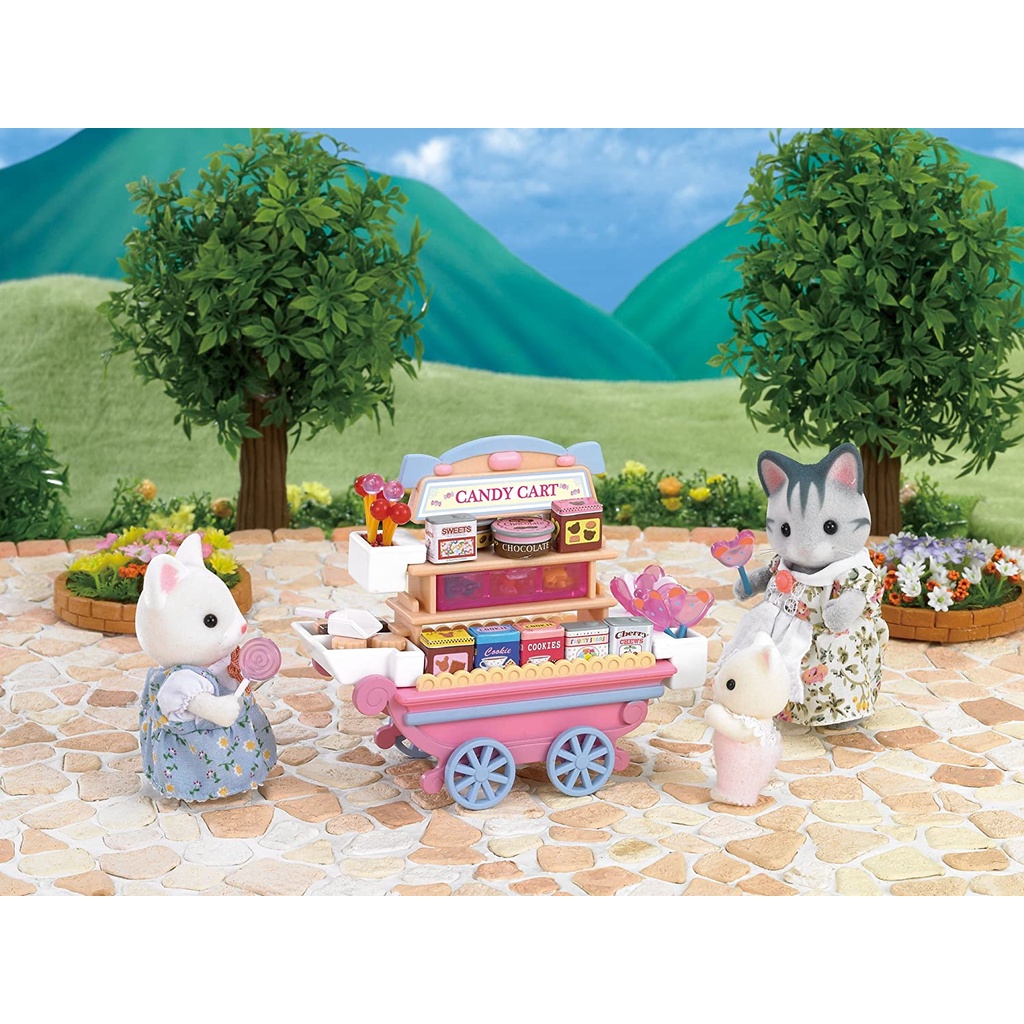 Đồ Chơi Sylvanian Families Xe Bán Kẹo Candy Cart