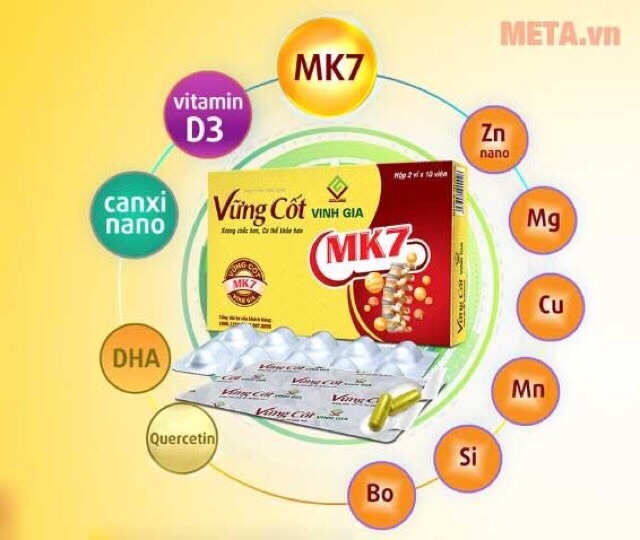 Vững Cốt Vinh Gia - Hộp 20 viên - giúp xương chắc khoẻ hơn