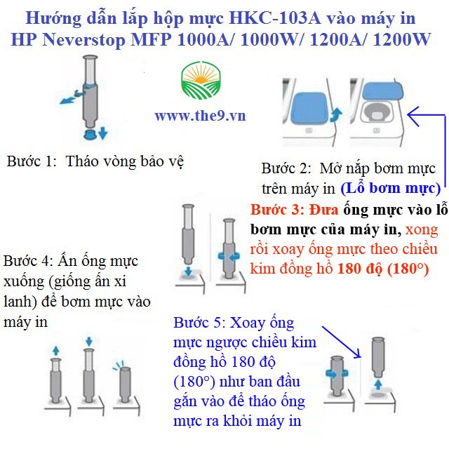 Hộp Mực in W1103A/103A dùng máy in HP 1000A 1000W HP 1200A 1200W | Mực in 103A/W1103A Hàng Nhập Khẩu