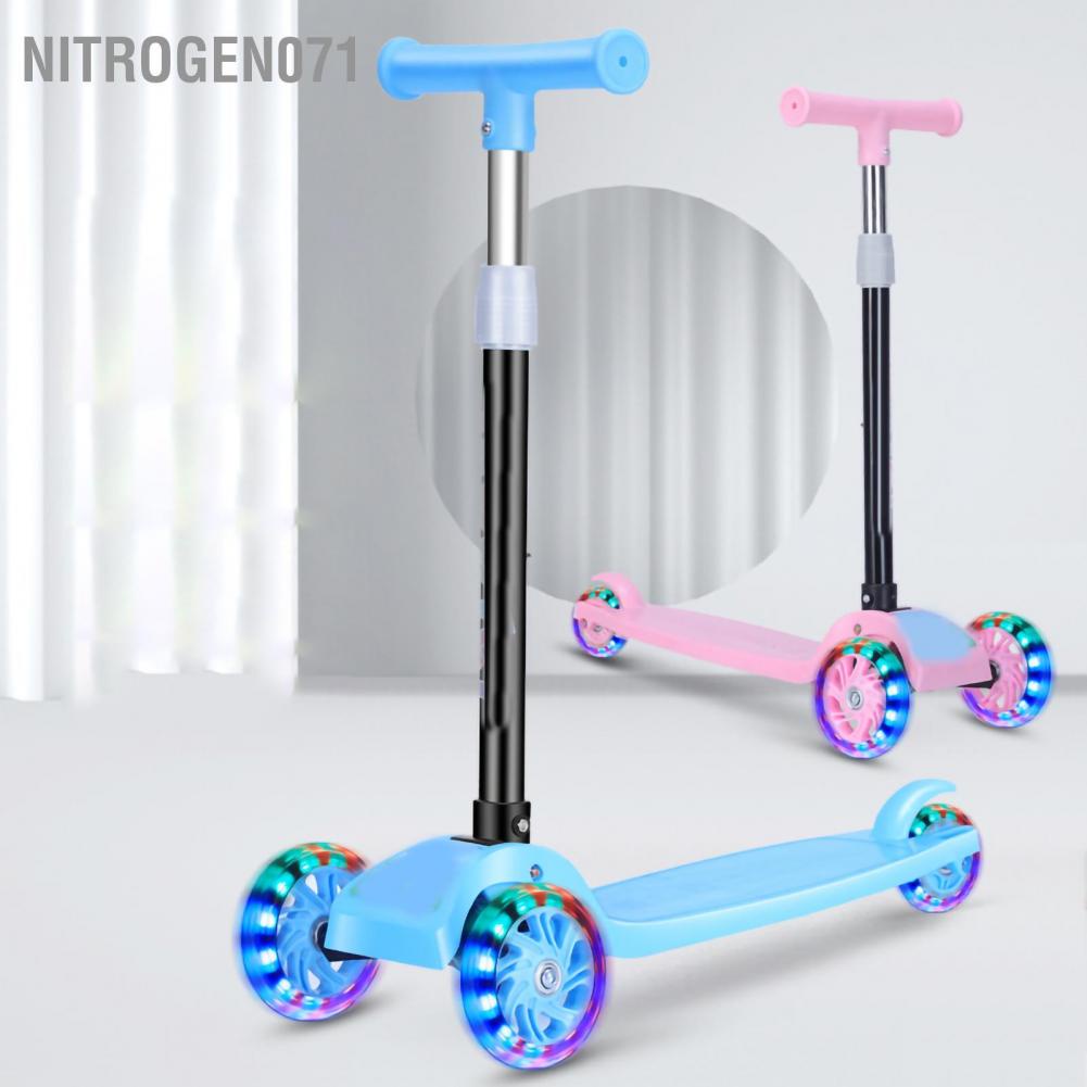 Xe tay ga trẻ em Chiều cao có thể điều chỉnh 3 bánh xe cho trẻ mới biết đi Bé trai bé gái 1‑3 tuổi