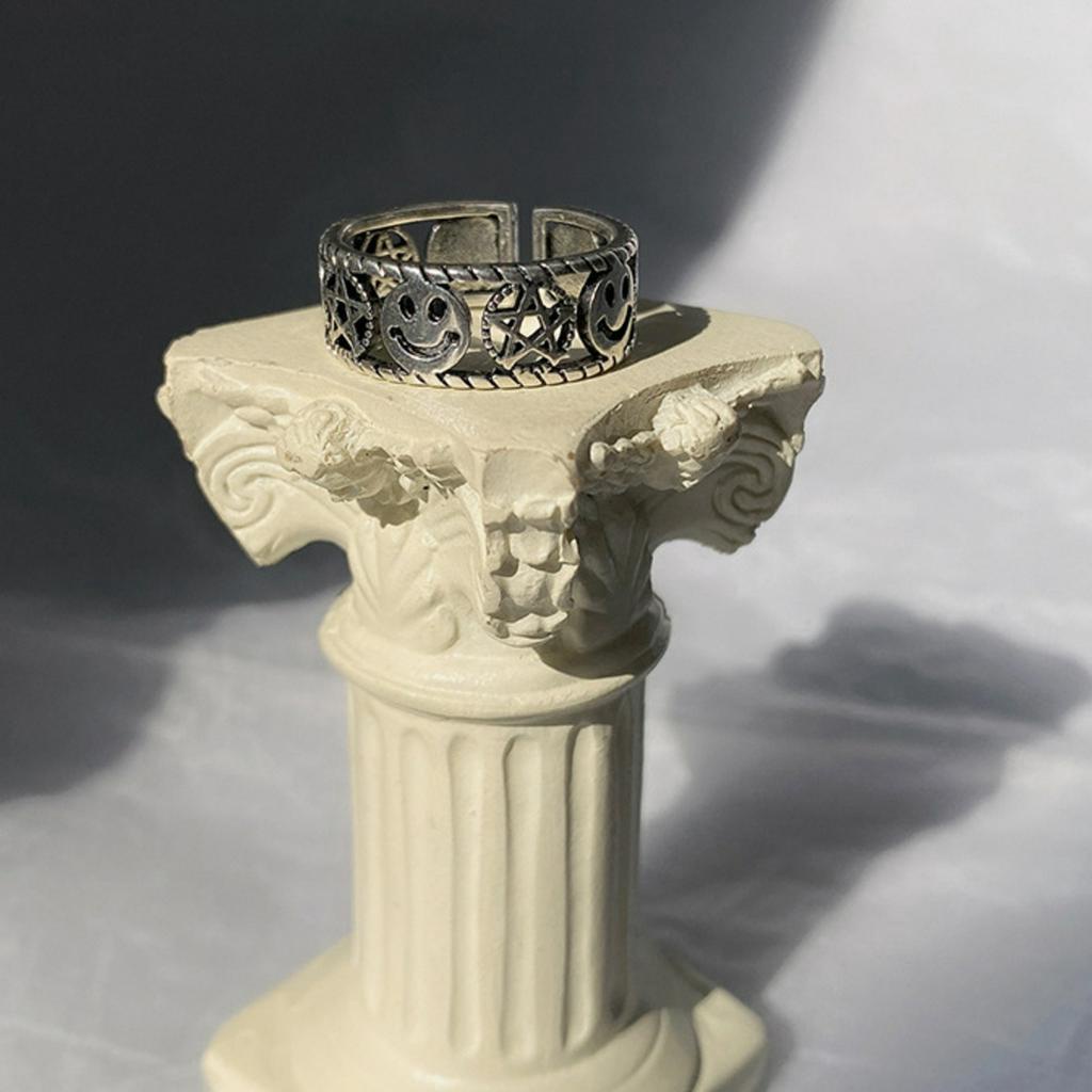 Nhẫn Thời Trang Hình Ngôi Sao Năm Cánh Phong Cách Hàn Quốc