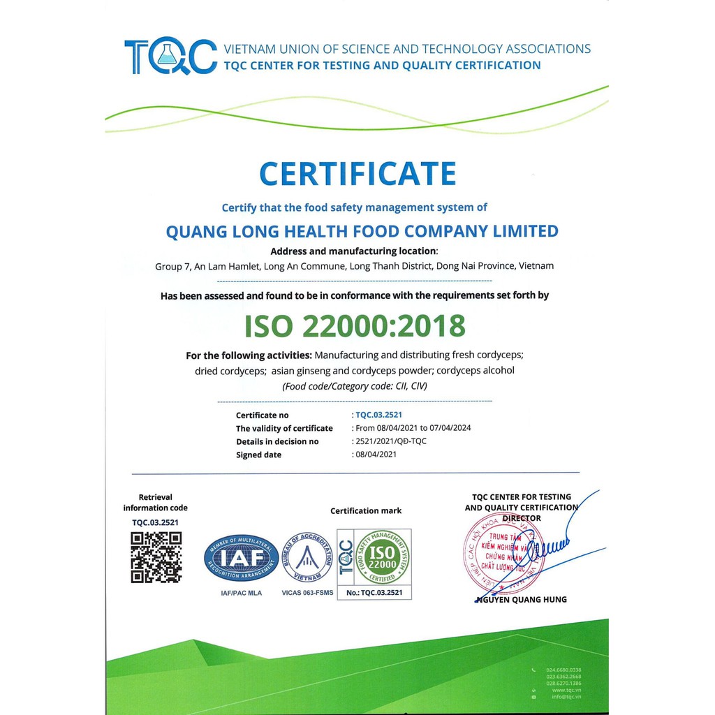 ĐÔNG TRÙNG HẠ THẢO QUANG LONG SINH KHỐI TƯƠI 130G | BigBuy360 - bigbuy360.vn