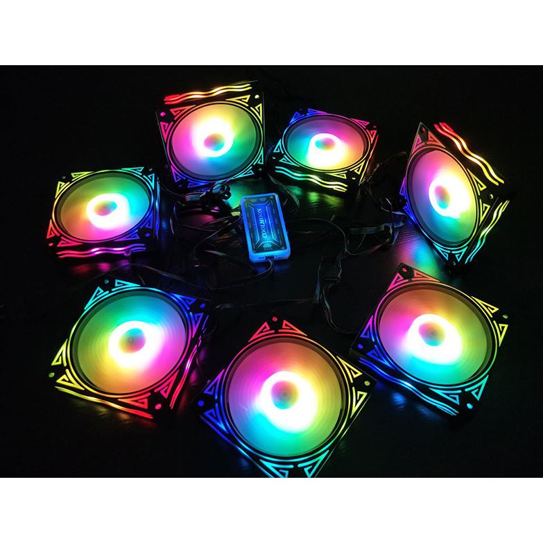 QUẠT LED CASE COOLMOON X PLUS LED RGB 12CM