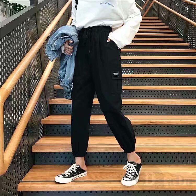 Quần Dài Lưng Cao Ống Rộng Phong Cách Hàn Quốc Cá Tính Sành Điệu Dành Cho Nữ