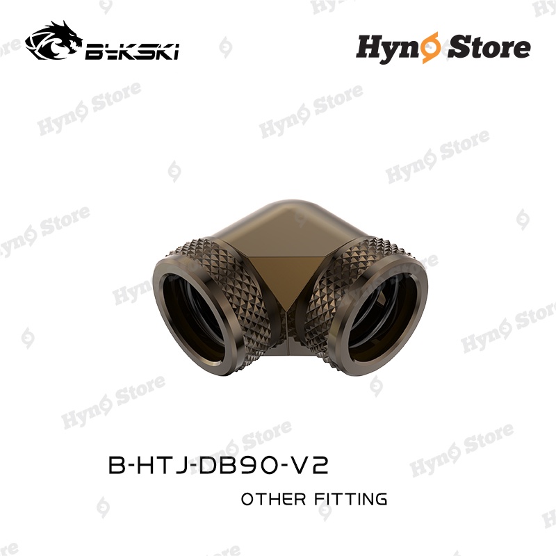 Fit góc 90 độ 2 đầu com Bykski tản nhiệt nước custom - Hyno Store