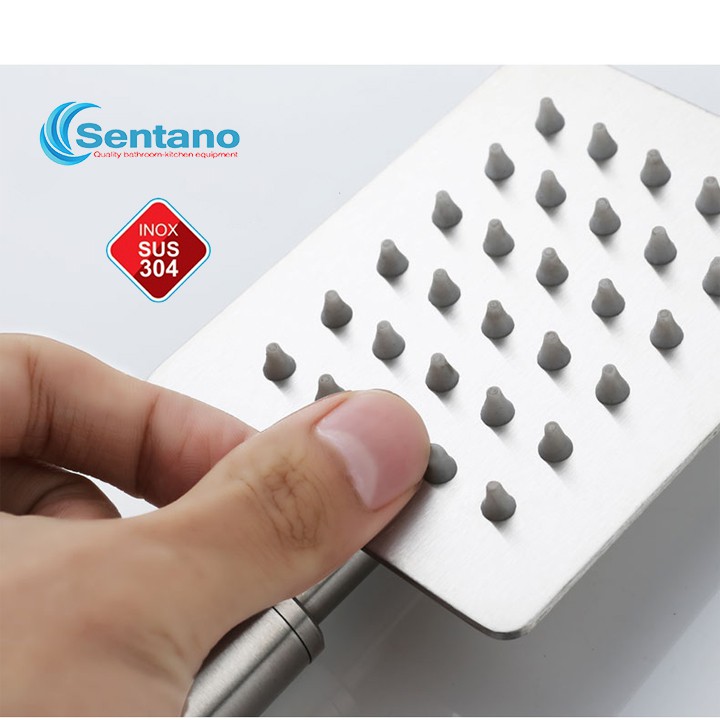 Sen Cây Tắm Nóng Lạnh SENTANO STN-101 kiểu vuông INOX 304