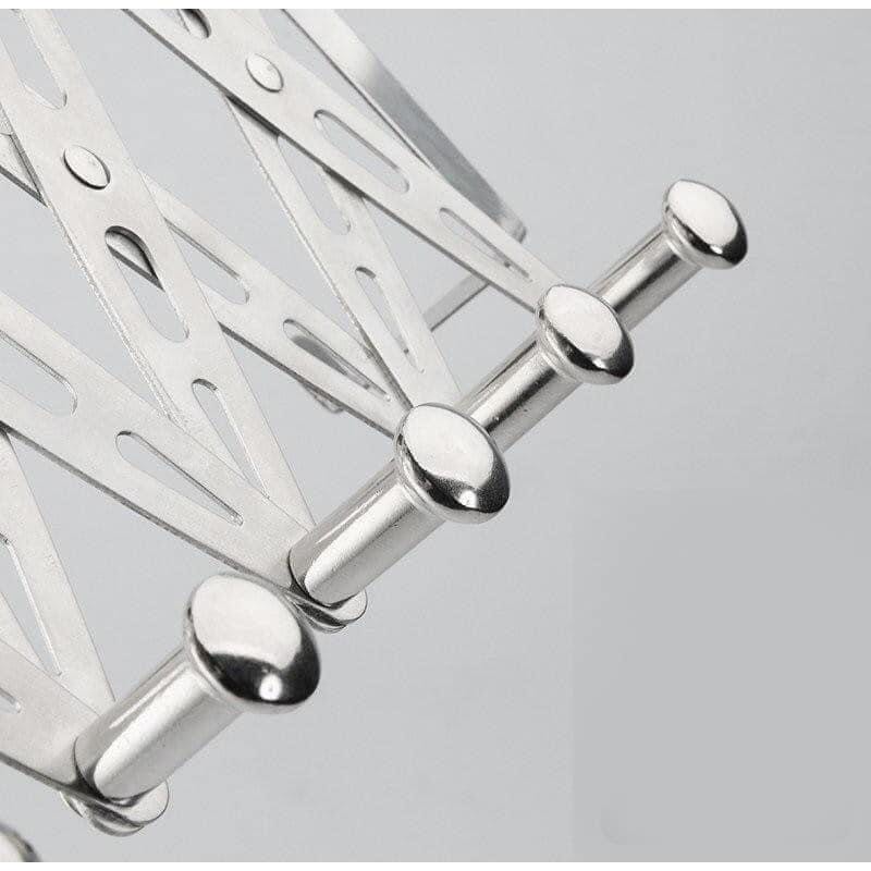 MÓC ZÍC ZẮC TREO SAU CỬA GẤP GỌN INOX 304 CHỐNG GỈ