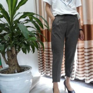 Quần baggy đen co giãn( ảnh thật)