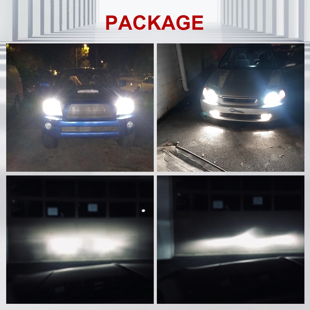 UNI-SHINE  Đèn pha LED siêu H4 H7 LED Canbus H11 HB3 HB4 9005 9006 H1 Bóng đèn ô tô Bóng đèn sương mù 12V 100W 6000K 20000LM