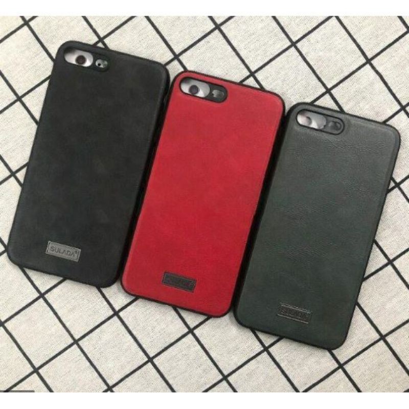 Ốp lưng sulada da iphone 6/6s/6 plus/6s plus/7/8/7 plus/8 plus da siêu đẹp viền dẻo chống sốc