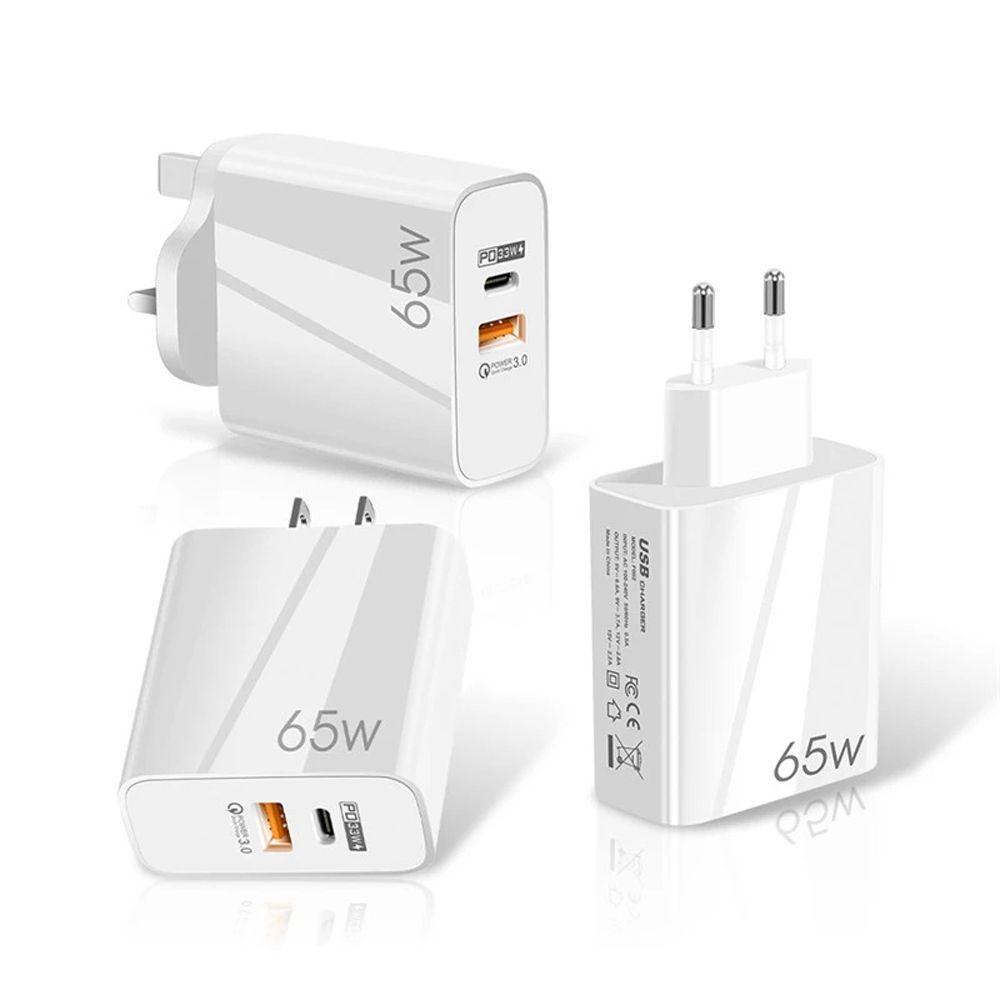 Củ Sạc Nhanh 65W Phích Cắm US / EU / UK Chuyên Dụng Cho Điện Thoại