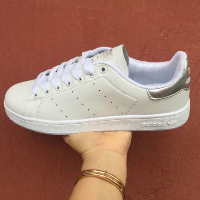 Giày Thể Thao Stan Smith Gót Bạc Giá Khuyến Mãi