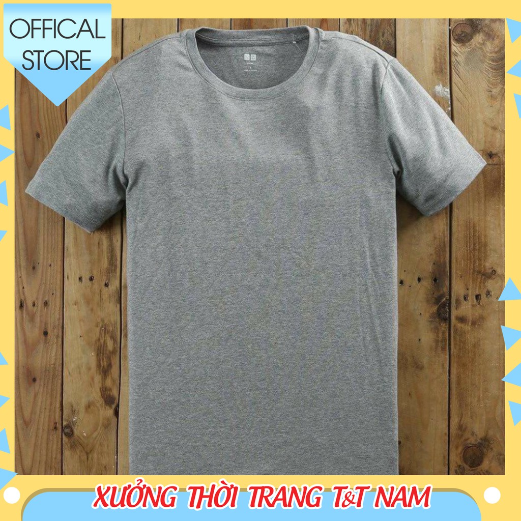 💎[ CAO CẤP ]  Áo thun phông nam tay lỡ unisex form rộng trơn chất cotton cổ tròn đẹp basic màu trắng đen T&T | BigBuy360 - bigbuy360.vn