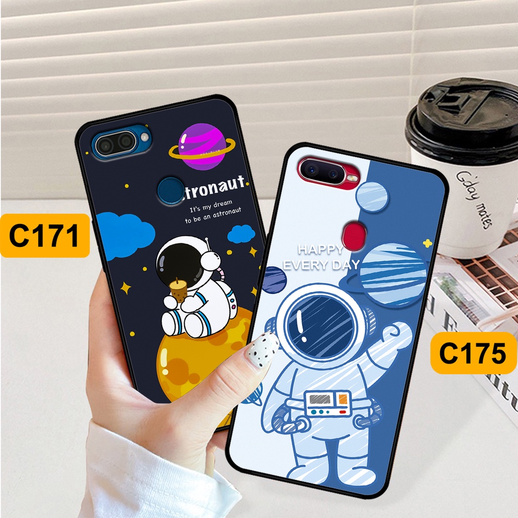 Ốp Oppo A5s / A7 / F9 / A12 in hình astronaut, phi hành gia vũ trụ hottrend, độc đáo, cá tính.