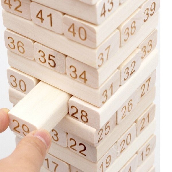 Đồ Chơi Rút Gỗ Size To Nặng 1kg- Rút Gỗ Mầu, Số, Hình