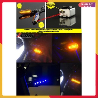 💥 Đèn xi nhan Spirit Beast L17 nháy hiệu ứng AUDI nháy đuổi xương cá kiểu X1R (hàng loại 2) + cục chớp led điện tử 💥
