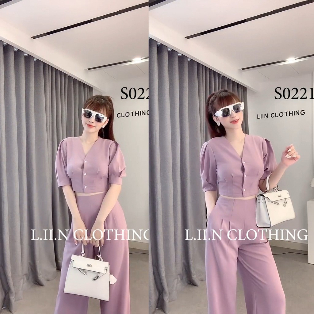 Áo Sơ Mi Nữ, Áo Nữ Công Sở, Set Quần Áo Sợi Tự Nhiên Cao Cấp Set57