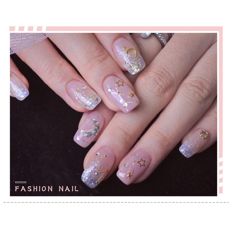 Hộp Phụ Kiện Kim Loại Đính Trang Trí Móng Tay Chuyên Dụng