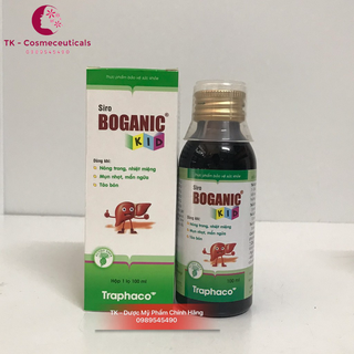 Siro Boganic Kid Hỗ Trợ Trẻ Khỏi Nóng Trong, Nhiệt Miệng, Táo Bón, Mụn Nhọt, Mẩn Ngứa - 100ml