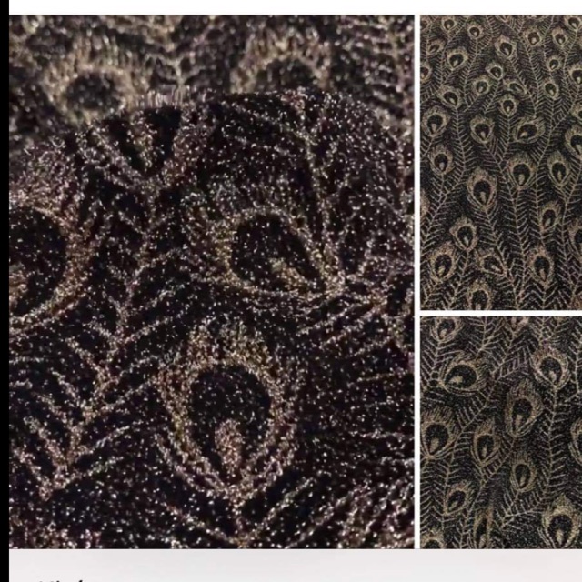 Vải set combo chị Linh Cao gồm 2 mảnh vải thun nhũ kim tuyến công , lụa thổ cẩm