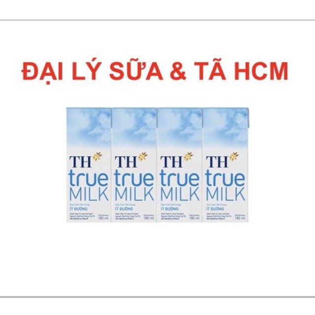 ( Đủ Mùi ) Sữa Tươi TH True Milk - 4 hộp x 180ml