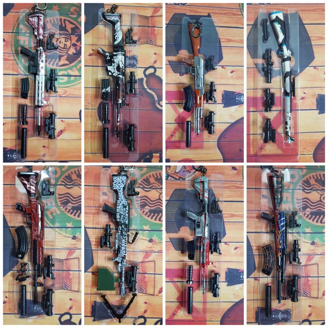 Móc khoá mô hình pubg 19cm+ , m416 , kar98, SCARL , m24 ,...k98 tặng 3 scope