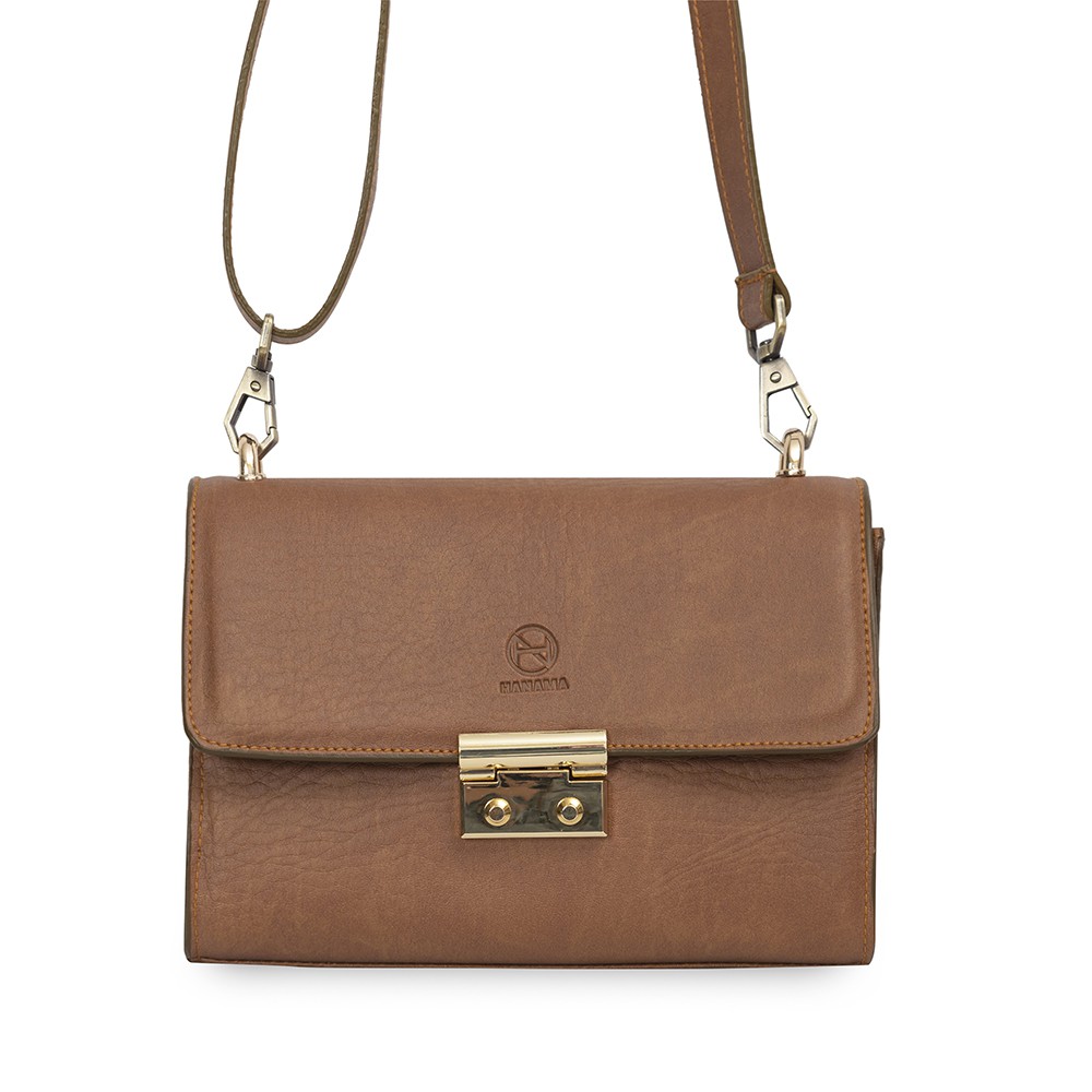 Túi đeo chéo nữ da cao cấp phong cách vintage Lisa