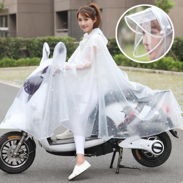 ÁO MƯA NHỰA DẺO TRONG SUỐT HOA TUYẾT 1 ĐẦU, 2 ĐẦU HÀNG LOẠI 1 ĐẸP, TO RỘNG Y HÌNH