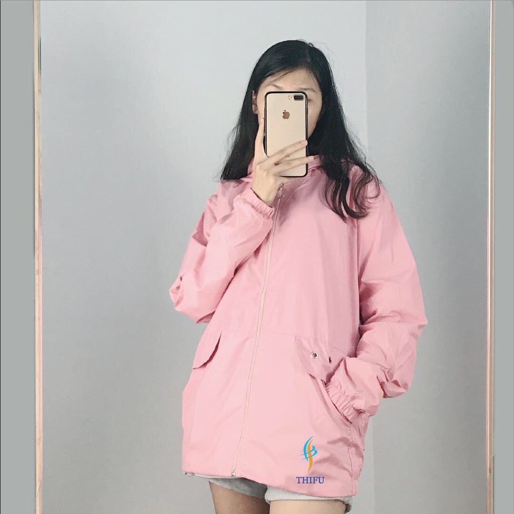 [Ảnh Thật]Áo Khoác Dù Nữ 2 Lớp 3 Bông Hoa Free Size 70kg AK18 | BigBuy360 - bigbuy360.vn