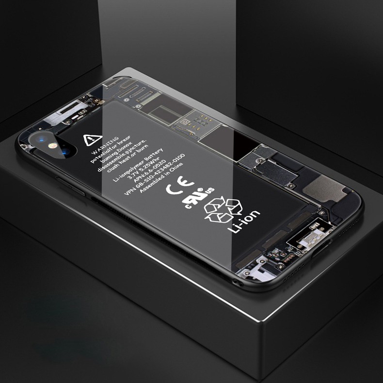 Miếng dán kính cường lực mặt lưng thiết kế lạ mắt cho IPhone X/ XS /XR MAX