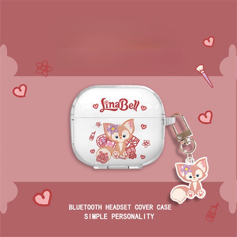 DISNEY Vỏ Bảo Vệ Hộp Sạc Tai Nghe Airpods F6 Mềm Hình Dâu Tây/Gấu Snoopy/ Snoopy Dễ Thương