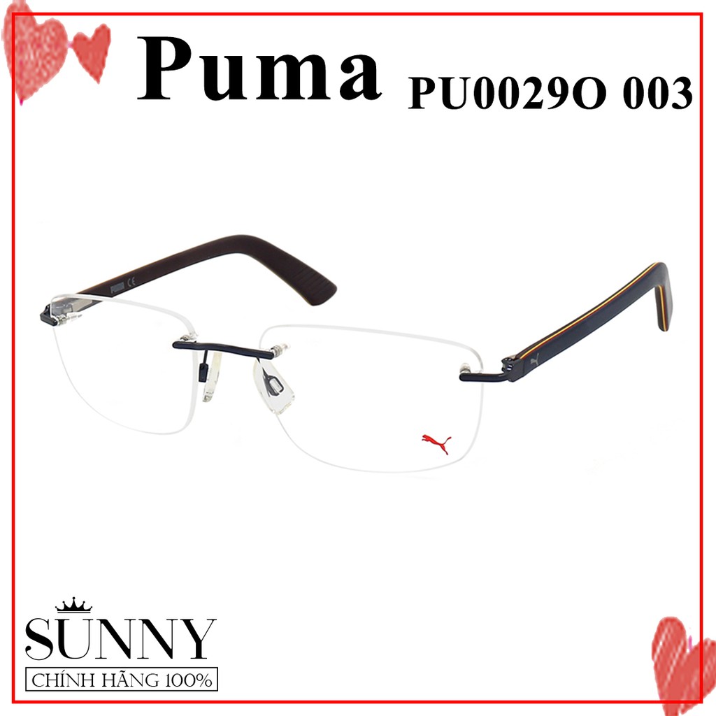 Gọng kính nam nữ chính hãng Puma PU0029O màu sắc thời trang, thiết kế dễ đeo bảo vệ mắt