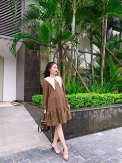 Váy bầu suông thời trang (kèm video )