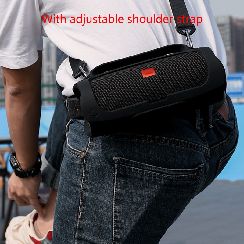 Vỏ Bảo Vệ Hộp Sạc Tai Nghe Bluetooth Jbl Charge 3 Bằng Silicon Họa Tiết Ngôi Sao Thời Trang Chống Rơi