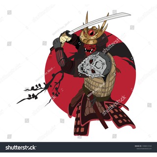 Tranh lụa 3d Samurai Nhật Bản SMRNB-07