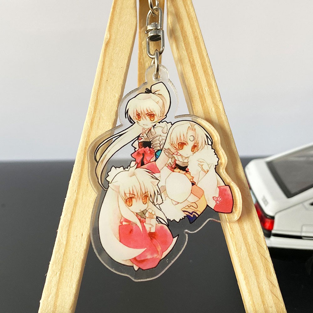 Móc Khóa Hình Inuyasha Bằng Acrylic Thời Trang