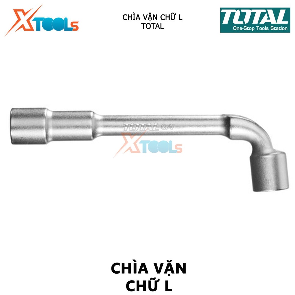 Chìa vặn góc chữ L TOTAL| kích thước 10mm - 19mm, chất liệu CR-V, chìa vặn được đúc nguyên khối [CHÍNH HÃNG] [XTOOLs]