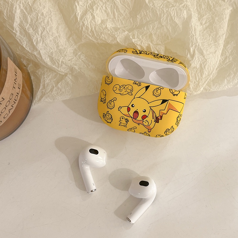 Vỏ Bảo Vệ Hộp Sạc Tai nghe không dây AirPods 1 2 3 Pro inPods i12/i12Pro Hình Pikachu Dễ Thương